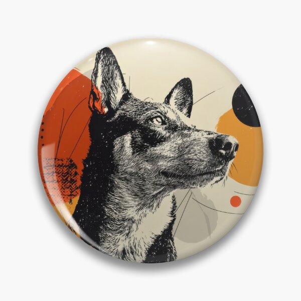 Item preview, Dog artwork with abstract shapes designed and sold by anytka.