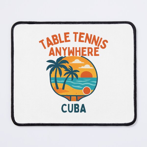 Item preview, Cuba Table Tennis Anywhere - Havana Beach Sunset Retro Ping Pong T-Shirt designed and sold by OhMyPingCo.