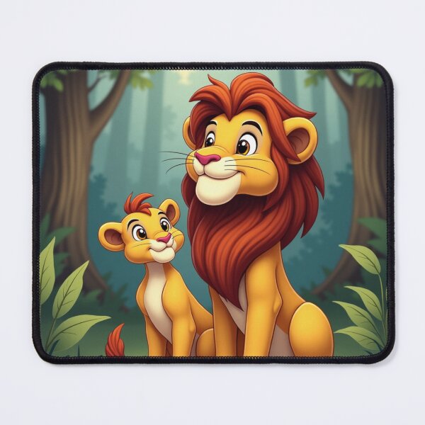 Item preview, Cartoon Lion and baby Lion designed and sold by laurakerr.
