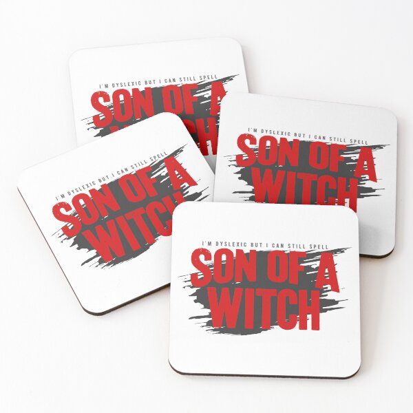 Item preview, Son of a Witch  | Funny Playful Tone Phrase designed and sold by PixelGrafiks.