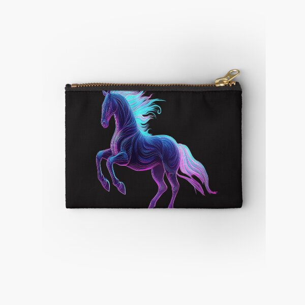 Item preview, Cyberpunk Horse - Neon Synthwave Stallion - 6th Dimension Spirit Art designed and sold by RS-Globalist-.