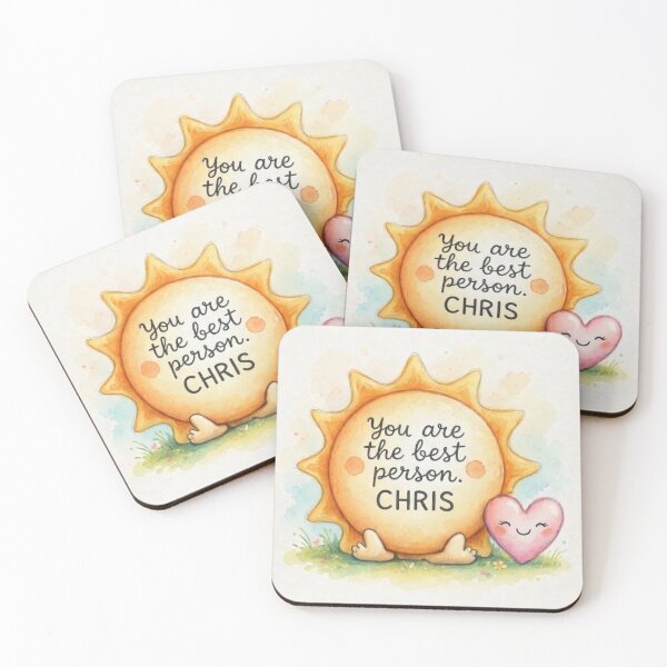 Item preview, ​You Are The Best Person CHRIS Cute Sun designed and sold by fofo1973.