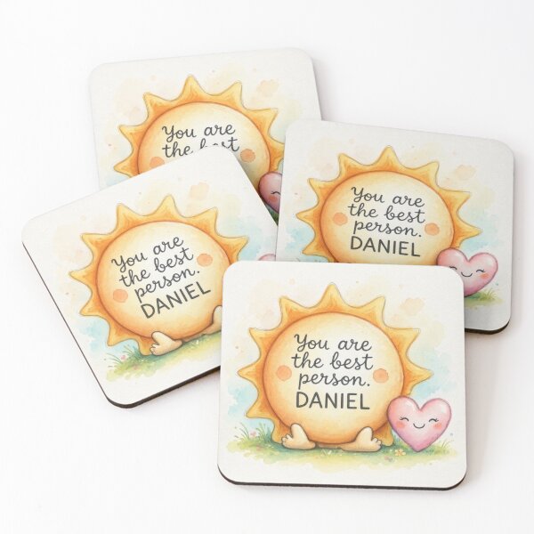 Item preview, Kawaii Sun Illustration For Daniel Custom Name designed and sold by fofo1973.