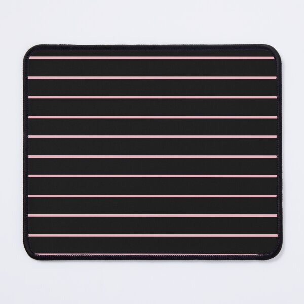 Item preview, Black And Blush Horizontal Pinstripes Pattern designed and sold by pattern-archive.