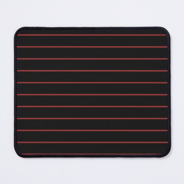Item preview, Black And Brick Red Horizontal Pinstripes Pattern designed and sold by pattern-archive.