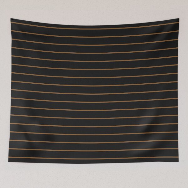Item preview, Black And Bronze Horizontal Pinstripes Pattern designed and sold by pattern-archive.