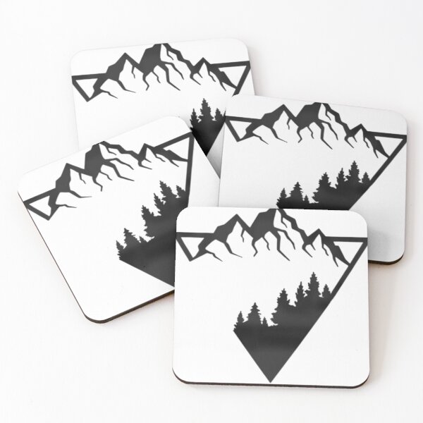 Item preview, Minimalist Mountain Forest Triangle Aesthetic Nature Design designed and sold by SKRadha64.