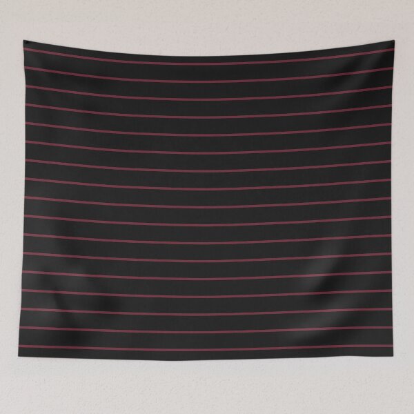 Aperçu de l'œuvre Motif à fines rayures horizontales noires et bordeaux créée et vendue par pattern-archive.