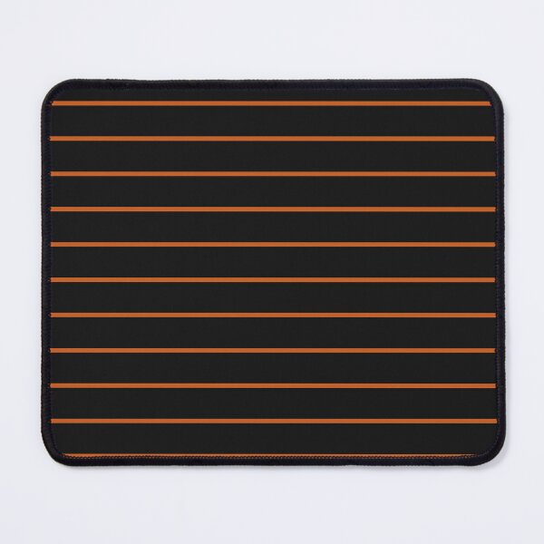 Item preview, Black And Burnt Orange Horizontal Pinstripes Pattern designed and sold by pattern-archive.