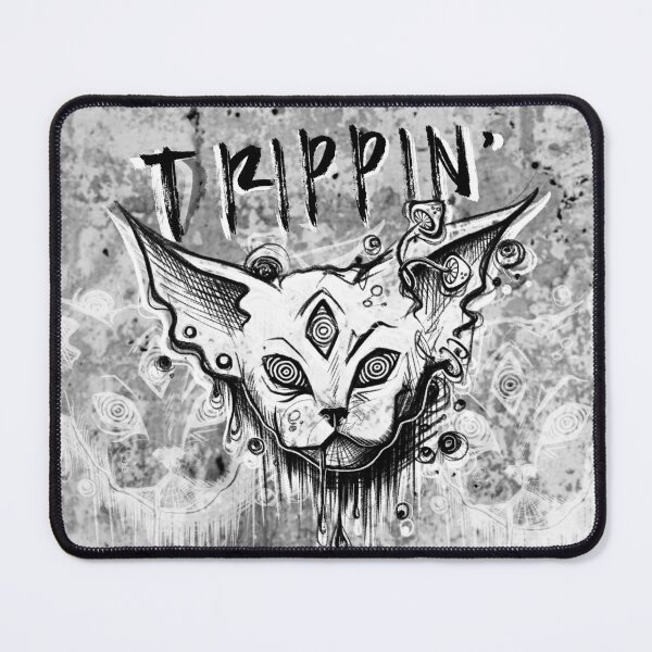 Item preview, Dripping Cat Street Sketch Style - Psychedelic Vibe designed and sold by STYR-A.