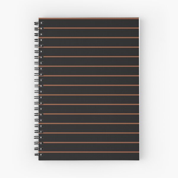 Item preview, Black And Copper Horizontal Pinstripes Pattern designed and sold by pattern-archive.