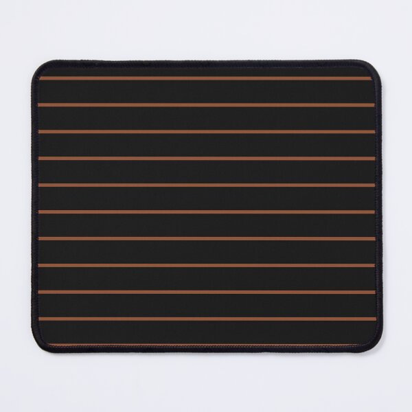 Item preview, Black And Copper Horizontal Pinstripes Pattern designed and sold by pattern-archive.