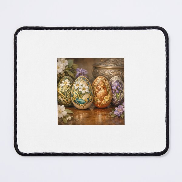Item preview, Art Nouveau Easter Eggs – Flowers and Elegant Curves designed and sold by Lyvion design.