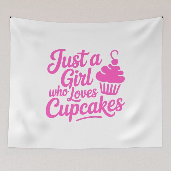 Item preview, Just a Girl Who Loves Cupcakes! Cute Cupcake Lover T-Shirt designed and sold by PMCreative.