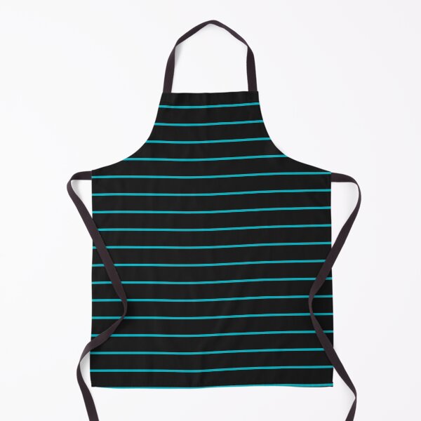 Item preview, Black And Cyan Horizontal Pinstripes Pattern designed and sold by pattern-archive.