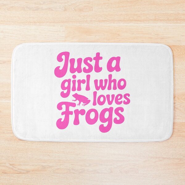 Item preview, Just a Girl Who Loves Frogs! Cute Frog Lover T-Shirt – Pink Retro Amphibian Graphic designed and sold by PMCreative.