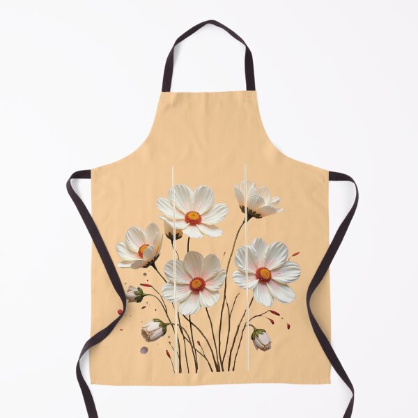 Item preview, White Cosmos Triptych - Segmented Botanical Floral Art designed and sold by PriyaMagic.
