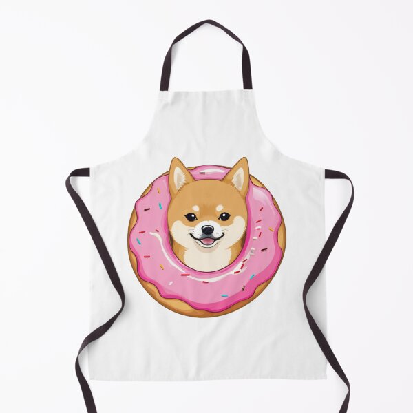 Item preview, Cute Shiba Inu Pink Donut Sticker - Kawaii Dog in Sweet Strawberry Glaze designed and sold by Ekkyajong.