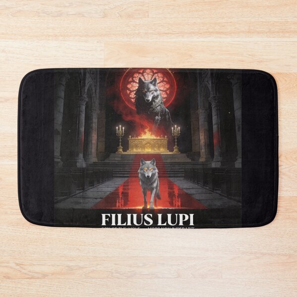 Item preview, Young Wolf Inherits Sacred Crimson Cathedral Light designed and sold by GeoWhimsy Studio.