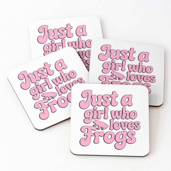 Item preview, Just a Girl Who Loves Frogs! Pink Retro Typography designed and sold by PMCreative.