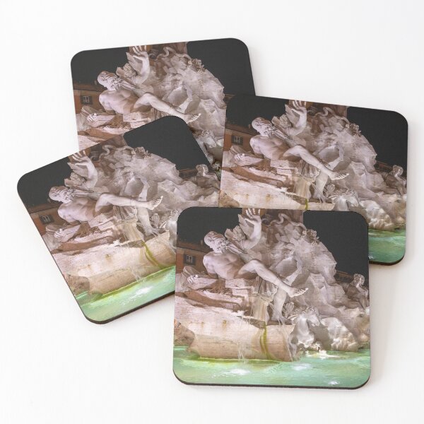 Item preview, Fountain of the Four Rivers at Night, Rome designed and sold by Kasia Design.