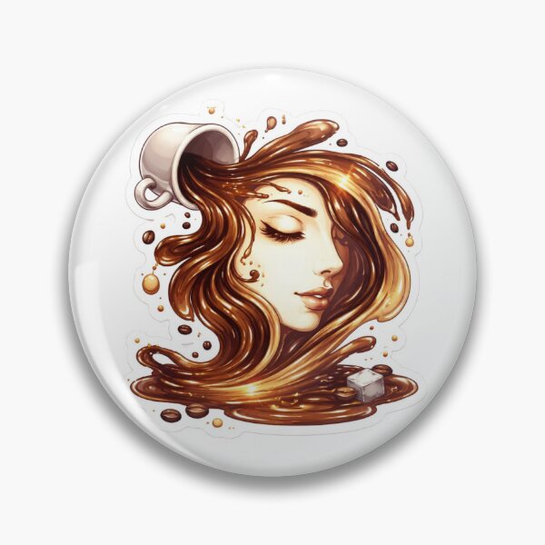 Item preview, Elegant Coffee Splash Woman Portrait Aesthetic Art designed and sold by Dasts Cart.