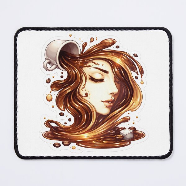 Item preview, Elegant Coffee Splash Woman Portrait Aesthetic Art designed and sold by Dasts Cart.