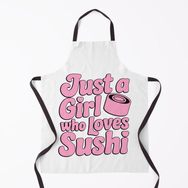 Item preview, Just a Girl Who Loves Sushi! Pink Retro Typography designed and sold by PMCreative.