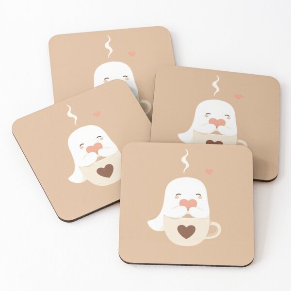 Item preview, Cute Ghost Warm Coffee Mood designed and sold by Ali Doodles.