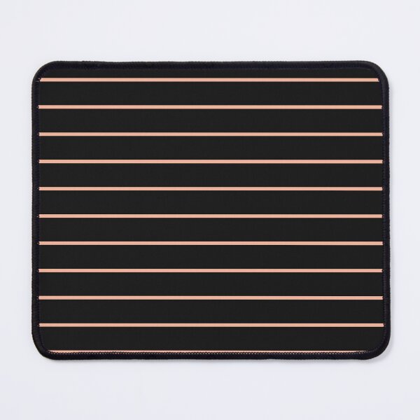 Item preview, Black And Peach Horizontal Pinstripes Pattern designed and sold by pattern-archive.