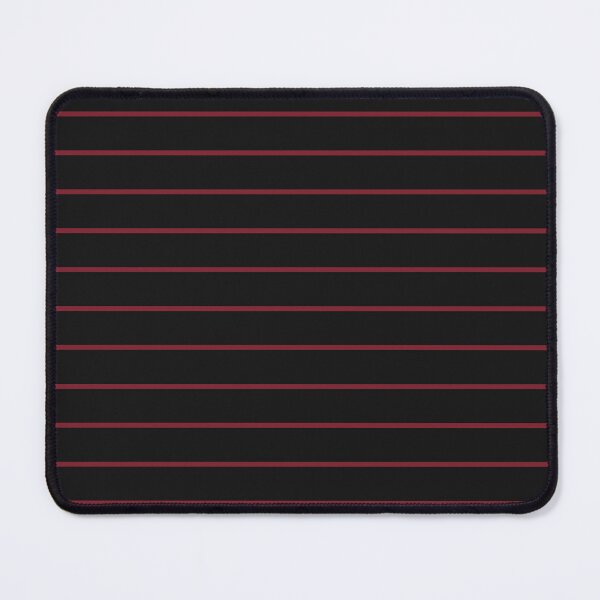 Item preview, Black And Red Horizontal Pinstripes Pattern designed and sold by pattern-archive.