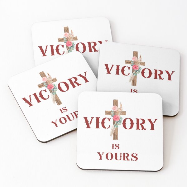 Item preview, Victory is Yours Motivational Success Quote designed and sold by Living Hope Studio .