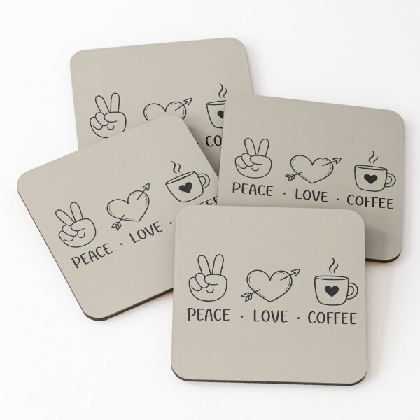 Item preview, Peace,Love,Coffe designed and sold by Pics-Art-Vibe.