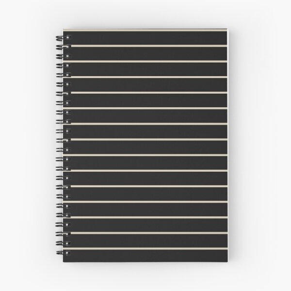 Aperçu de l'œuvre Motif à fines rayures horizontales noires et sable créée et vendue par pattern-archive.
