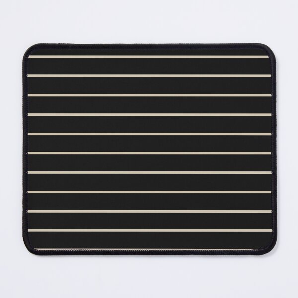 Item preview, Black And Sand Horizontal Pinstripes Pattern designed and sold by pattern-archive.