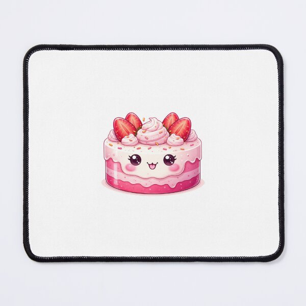 Item preview, Kawaii Strawberry Cake ? Cute Dessert Aesthetic Sticker designed and sold by VNyA.