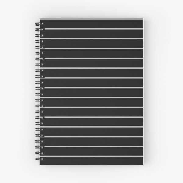 Item preview, Black And Silver Horizontal Pinstripes Pattern designed and sold by pattern-archive.