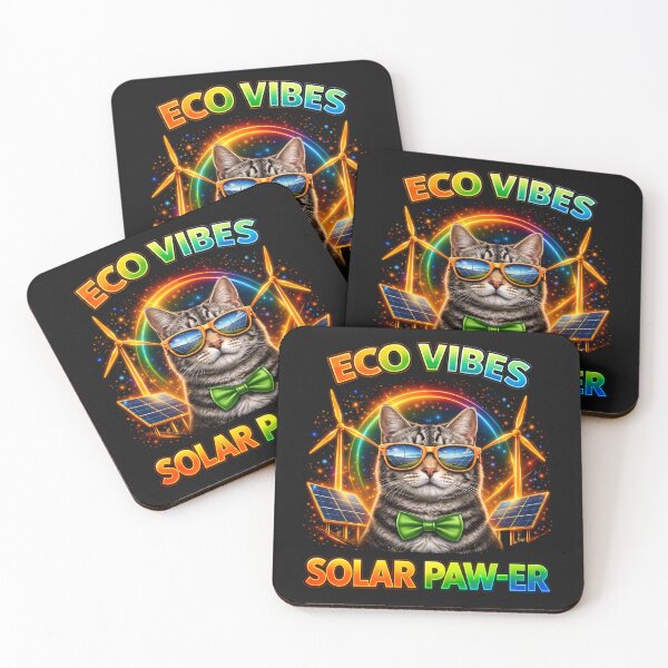 Item preview, Tabby Cat Solar Punk Design – Solar Paw-er Eco Vibes Cat Shirt designed and sold by PixelsPaws.