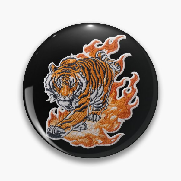 Item preview, Roaring Tiger Patch Embroidery Fabric Stitched Patch designed and sold by HappyPatchClub.