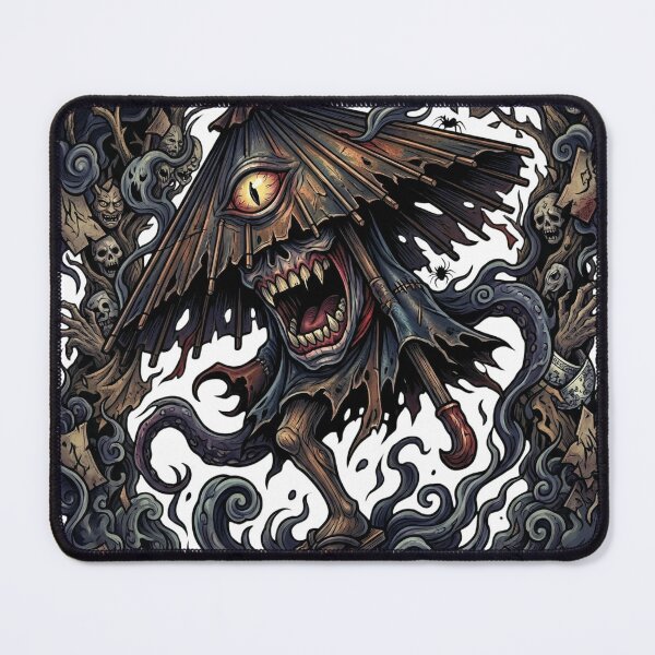 Item preview, Karakasa Kozu Umbrella Demon Japanese Horror Yokai Art designed and sold by UltimateJapan.