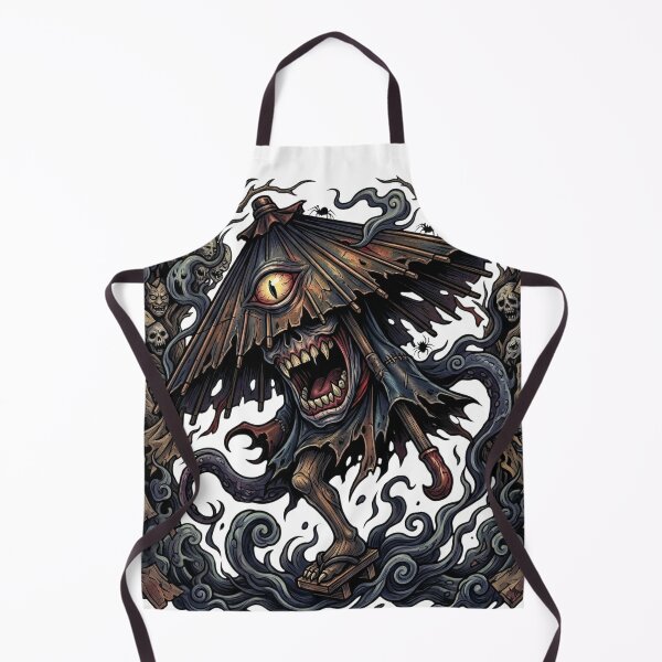 Item preview, Karakasa Kozu Umbrella Demon Japanese Horror Yokai Art designed and sold by UltimateJapan.