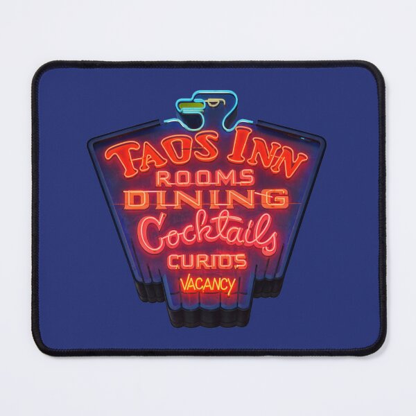 Item preview, Taos Inn Neon Sign Art – Vintage Motel Rooms Dining Cocktails Retro Travel Design designed and sold by SimplyJasper.