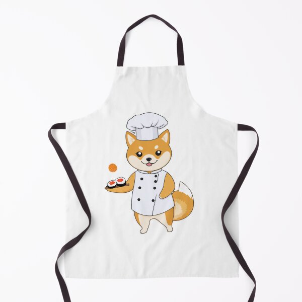 Item preview, Professional Shiba Inu Sushi Chef Sticker - Kawaii Dog in White Chef Uniform designed and sold by Ekkyajong.