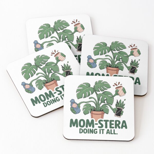 Item preview, Real Moms Have Holes In Their Leaves – Cool Nanny & Mom Monstera Art designed and sold by Heidelberg89.