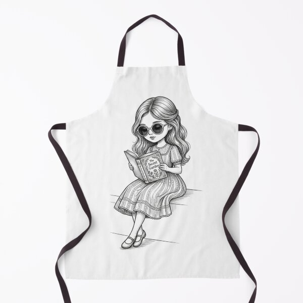 Item preview, Aesthetic Bookworm Girl Illustration designed and sold by Pulp-Peel.