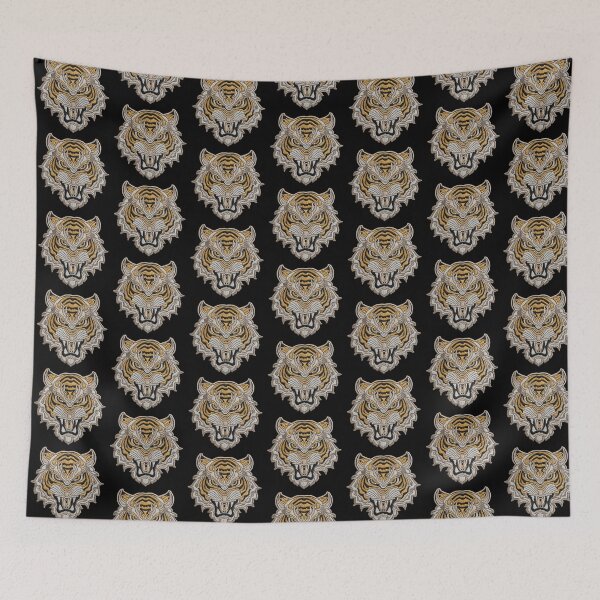 Item preview, Roaring Tiger Patch Embroidery Fabric Stitched Patch designed and sold by HappyPatchClub.