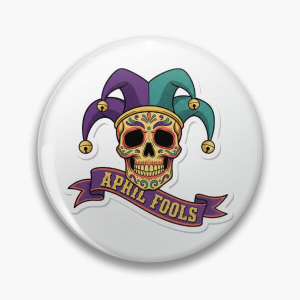 Item preview, Bold Skull Jester Hat April Fools Carnival Sticker designed and sold by Han-Chaeyoung.