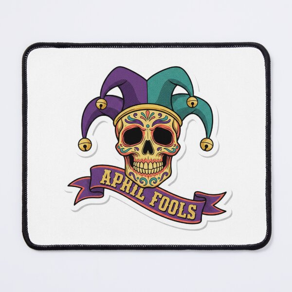 Item preview, Bold Skull Jester Hat April Fools Carnival Sticker designed and sold by Han-Chaeyoung.