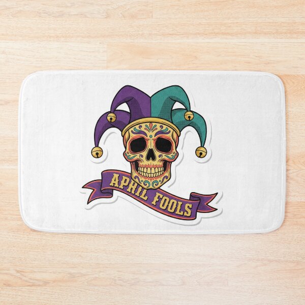 Item preview, Bold Skull Jester Hat April Fools Carnival Sticker designed and sold by Han-Chaeyoung.