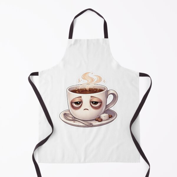 Item preview, Tired Morning Coffee Cup Funny No Caffeine Relatable Sticker designed and sold by Dasts Cart.